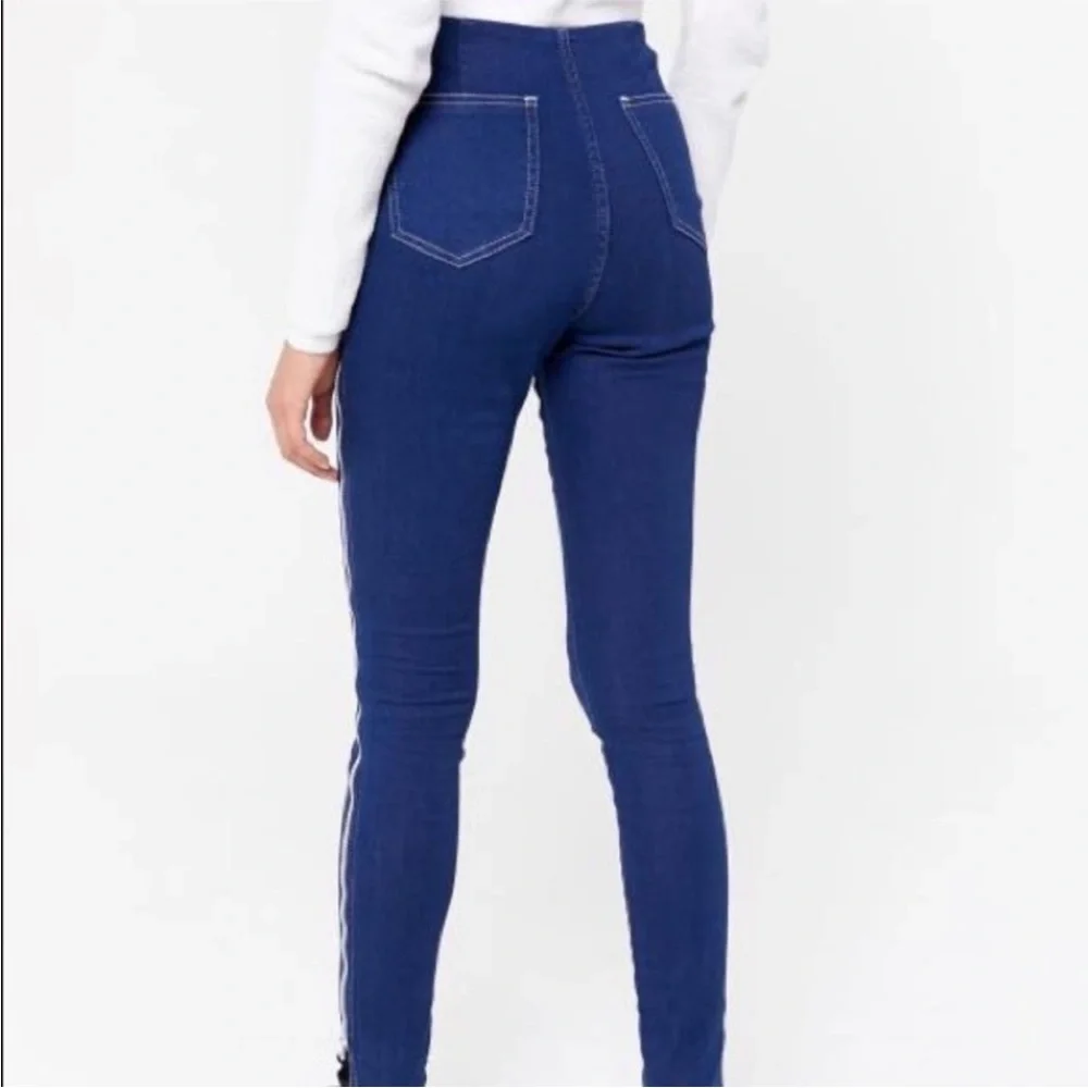 Urban Outfitters BDG Vanya Side-Zip Pinup Jeans Size 27 Denim Jeggings Straight - Picture 3 of 13